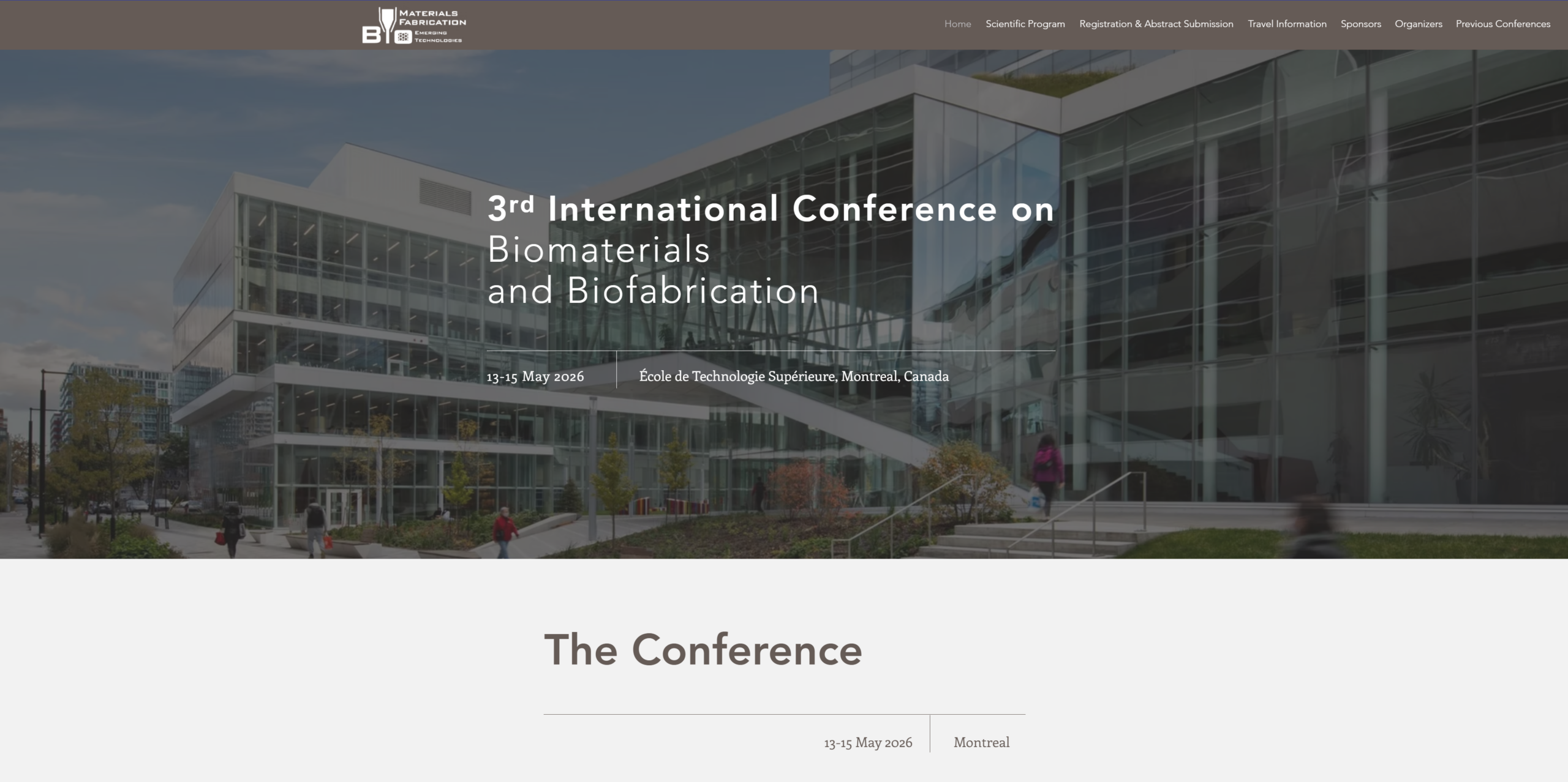 Join us at International Conference on Biomaterials and Biofabrication 2026